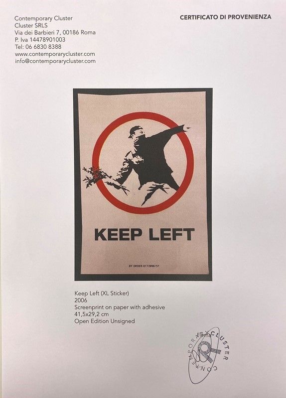 Banksy - Keep Left XL
