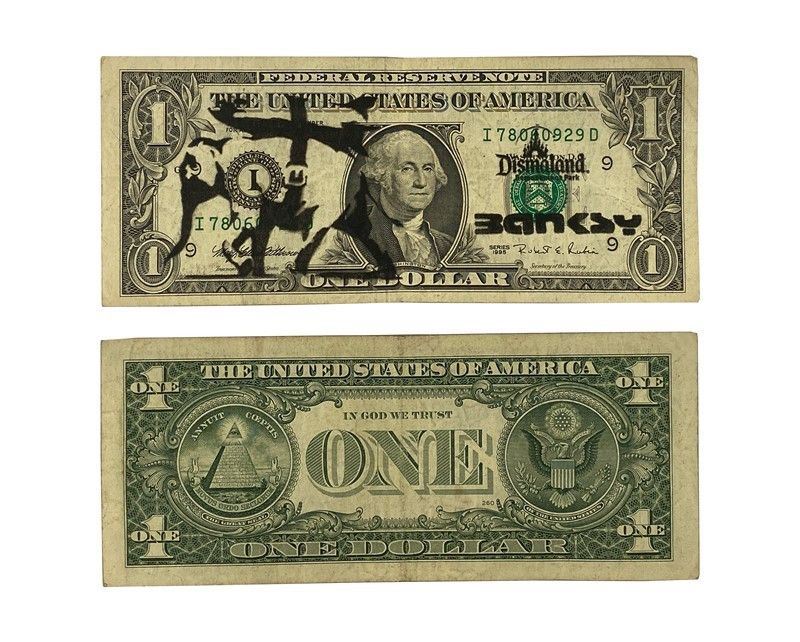 Banksy - Dismal Dollar (real Currency)
