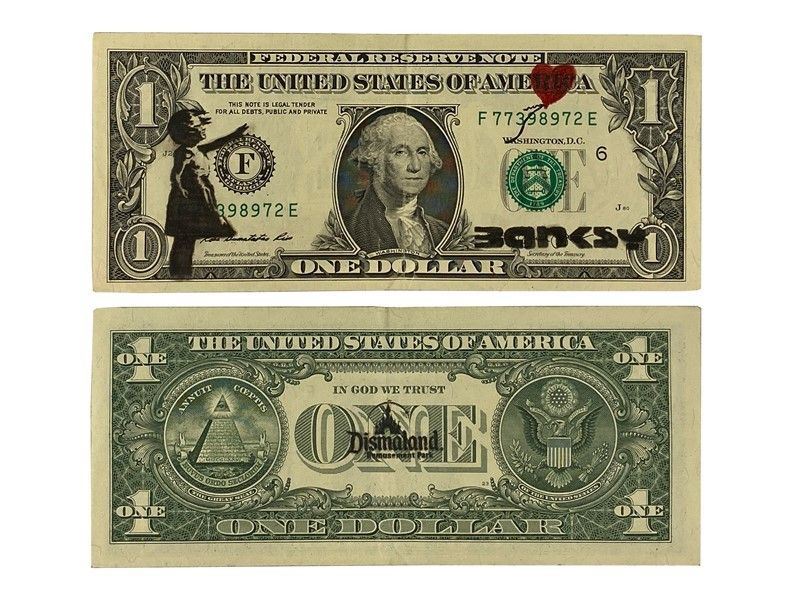 Banksy - Dismal Dollar (real Currency)