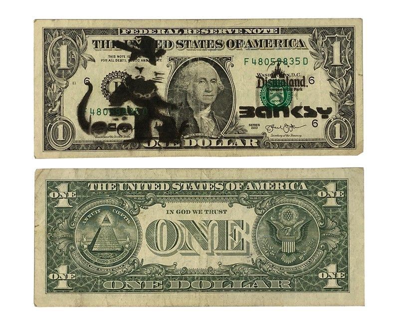 Banksy - Dismal Dollar (real Currency)