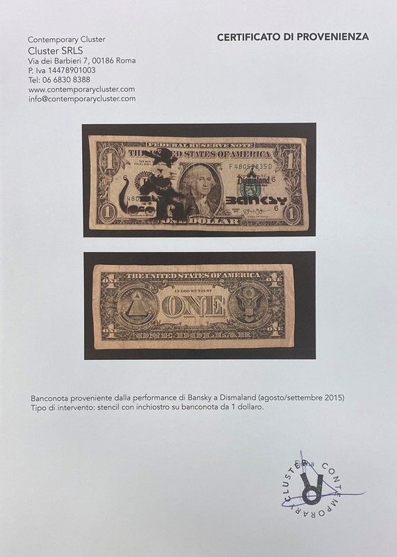 Banksy - Dismal Dollar (real Currency)