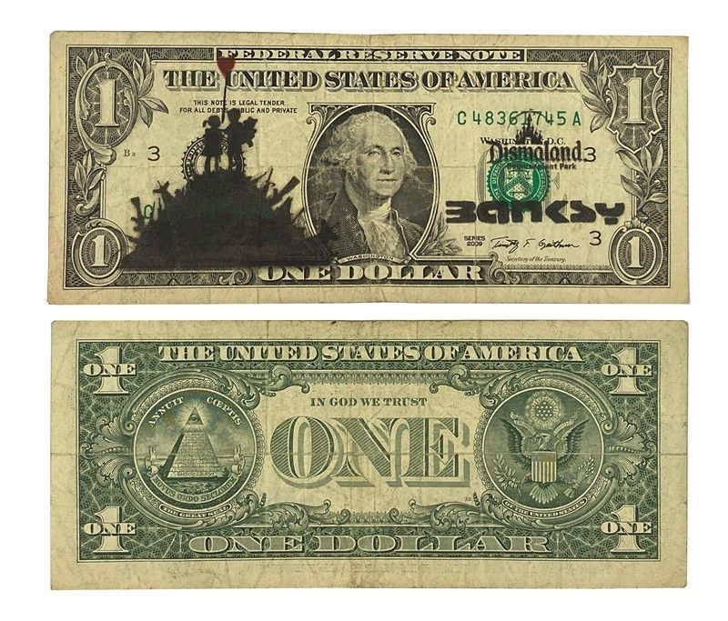 Banksy - Dismal Dollar (real Currency)