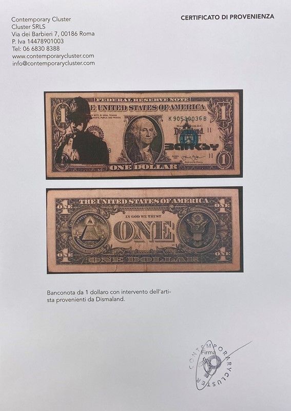 Banksy - Dismal Dollar (real Currency)