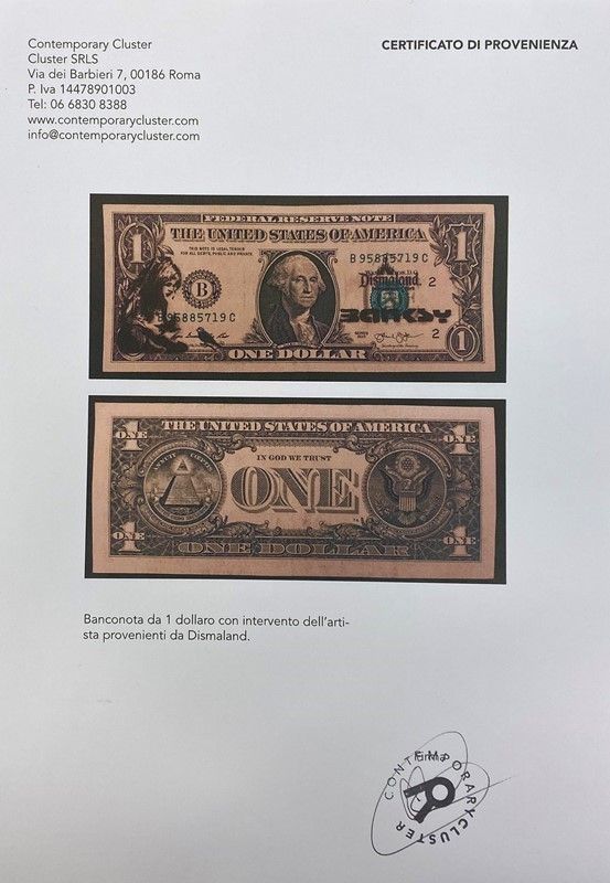 Banksy - Dismal Dollar (real Currency)