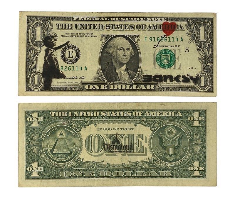 Banksy - Dismal Dollar (real Currency)