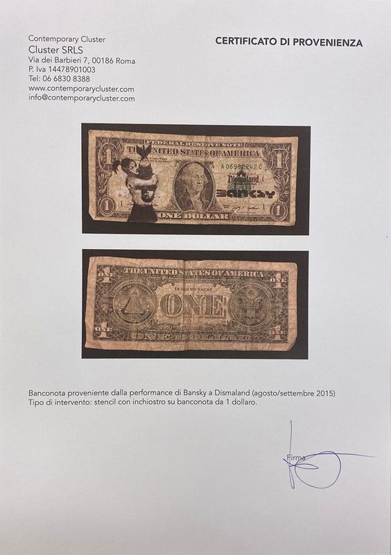 Banksy - Dismal Dollar (real Currency)