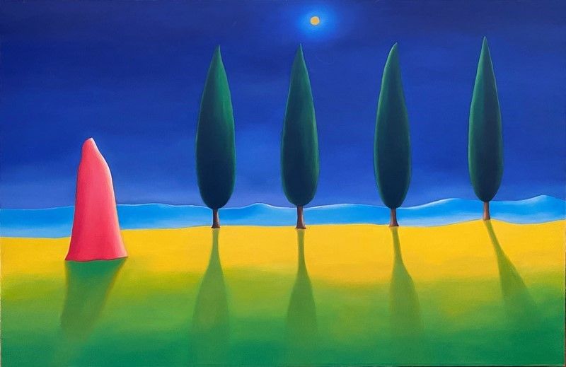 Paolo Scheggi - Quattro Cipressi in Fila