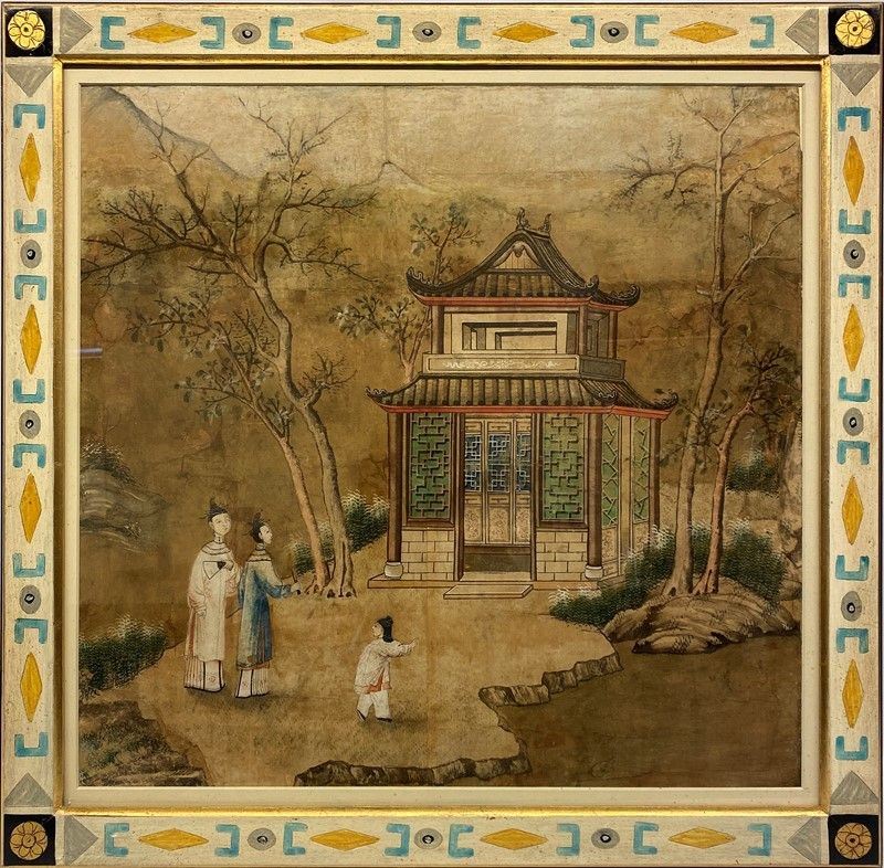 Paesaggio con Figure e Tempio