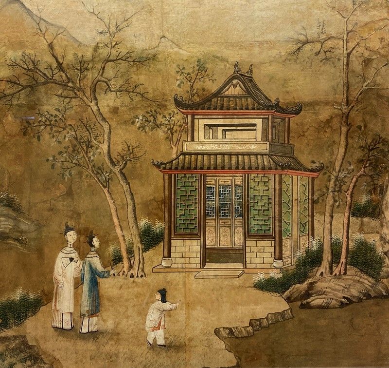 Paesaggio con Figure e Tempio