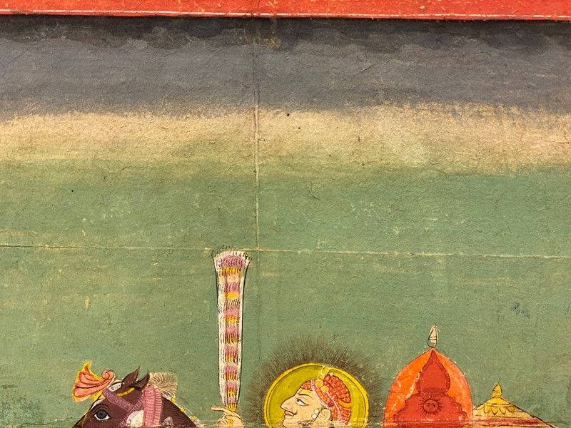 Maharaja a Cavallo con Cinque Attendenti