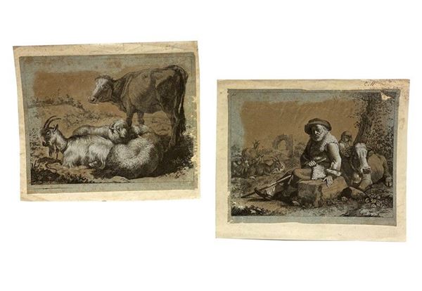 Francesco Londonio - Shepherds and herds