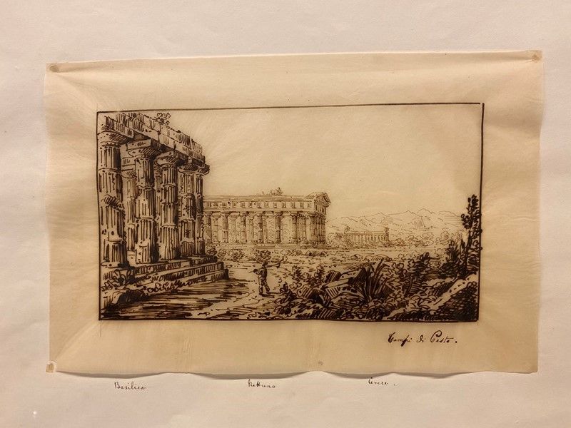 Anonimo, XIX Sec. - Paestum