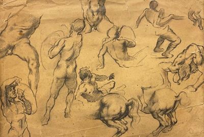 Schizzi di Nudi e Cavalli