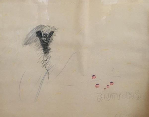 Eduardo Arroyo : Buttons  - Auction Modern and Contemporary art - III - Galleria Pananti Casa d'Aste