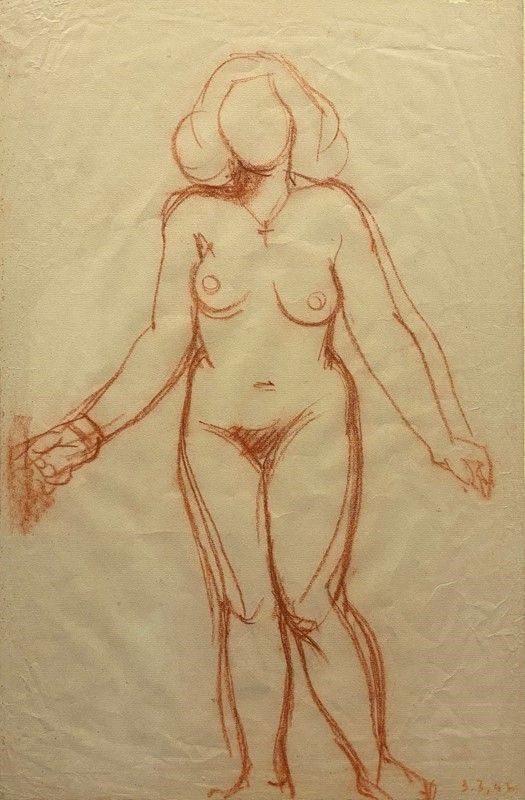 Attr. a Jaques Berland - Nudo di donna