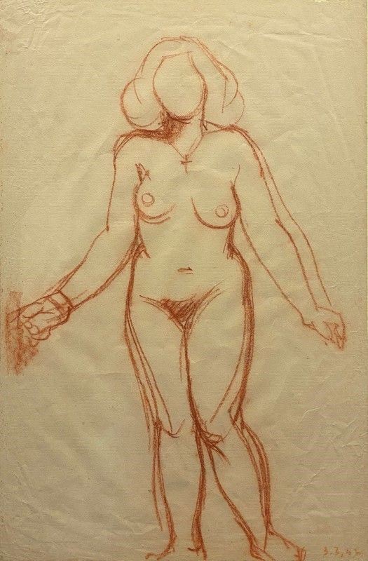 Attr. a Jaques Berland - Nudo di donna