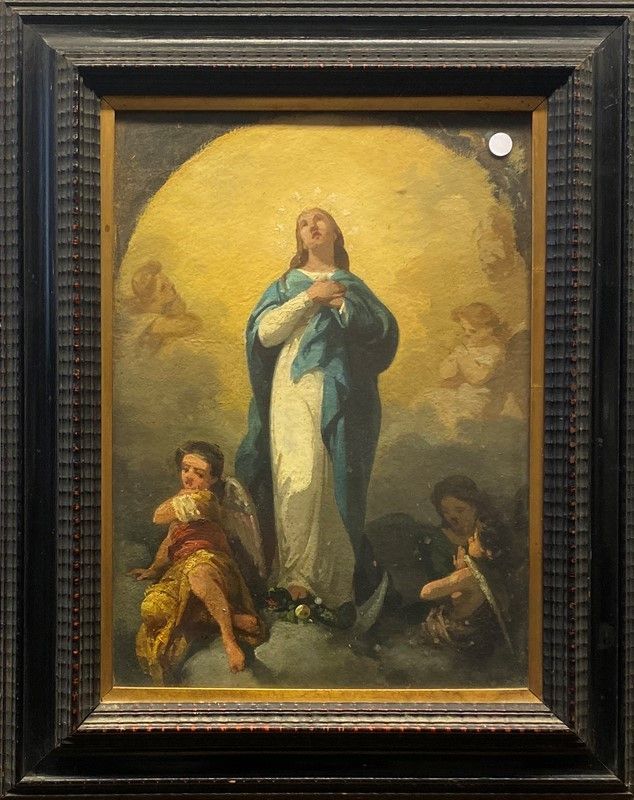 Amos Cassioli - Immacolata Concezione con Angeli e Cherubini