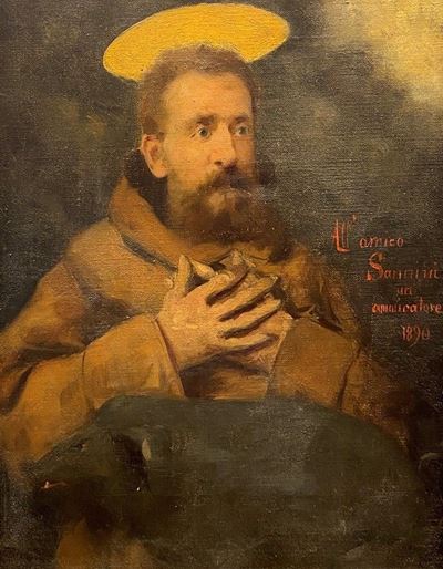 Renato Fucini nelle Vesti di Sant'antonio Abate