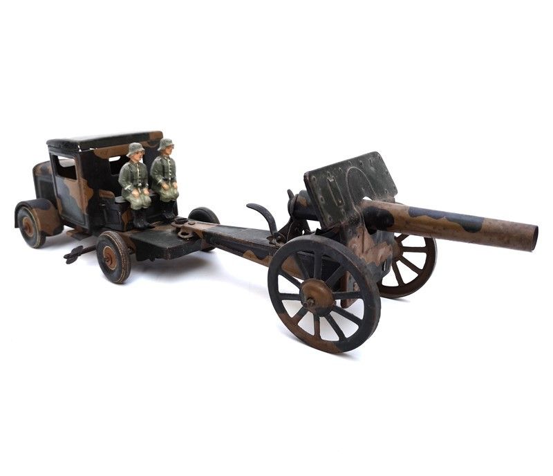 Carro Lutwaffe con Cannone e Figure