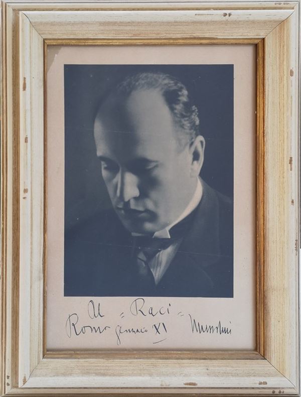 Ritratto di Mussolini  - Auction MEMORABILIA DELLA SECONDA GUERRA MONDIALE - Galleria Pananti Casa d'Aste