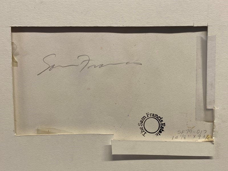 Sam Francis - Senza Titolo