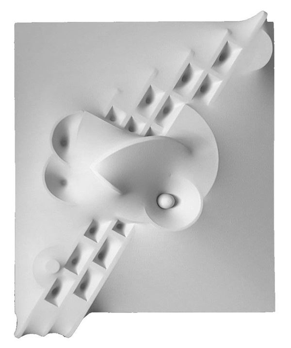 Stefano De Carli : Senza titolo  - Tela estroflessa  - Asta ARTE MODERNA E CONTEMPORANEA - Galleria Pananti Casa d'Aste