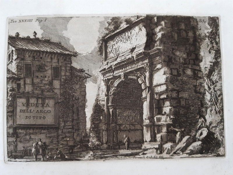 Giovanni Battista Piranesi - Veduta Dell'arco di Tito