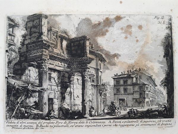 Giovanni Battista Piranesi - Veduta di altri avanzi del predetto Foro di Nerva