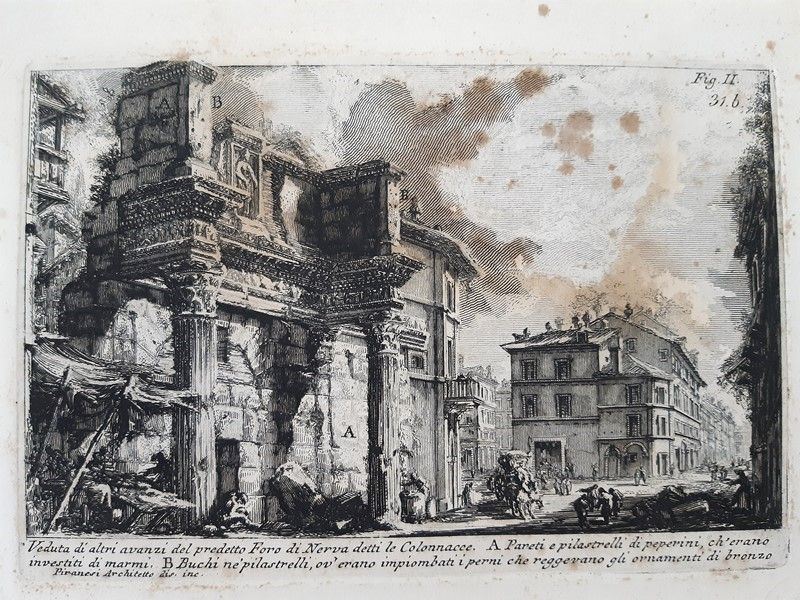 Giovanni Battista Piranesi - Veduta di Altri Avanzi del Predetto Foro di Nerva
