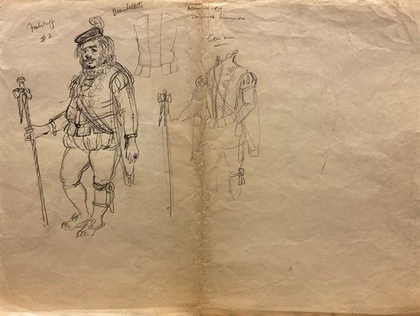 Franco Zeffirelli - Study for Falstaff
