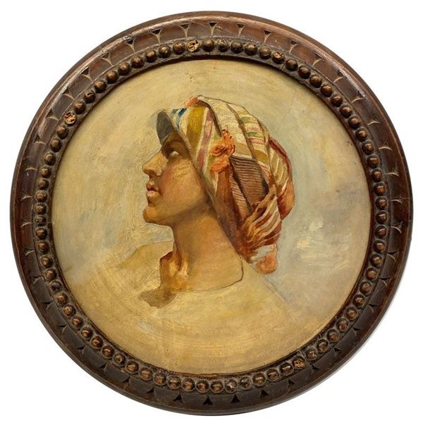 Anonimo, XIX sec. - Profilo di contadina