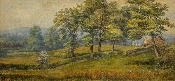 Anonimo, XX sec. - Paesaggio campestre