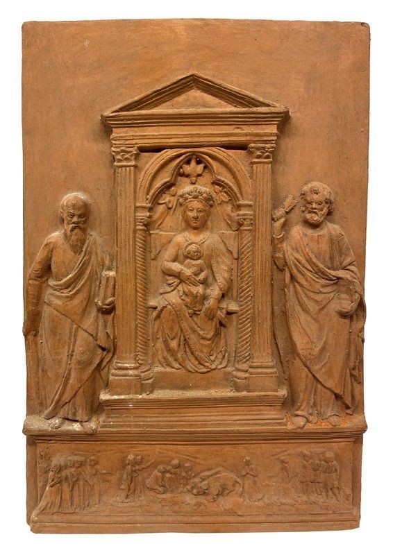 Anonimo, XIX - XX Sec. - Madonna e Santi