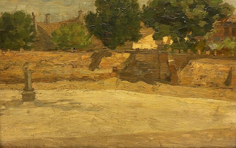 Guglielmo Ciardi - Venezia, un Campiello alla Giudecca
