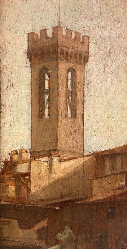 Eugenio Cecconi - Paesaggio fiorentino