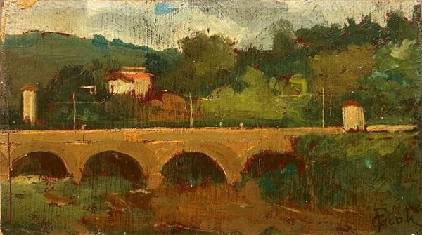 Francesco Gioli - The bridge in Rignano sull&#39;Arno