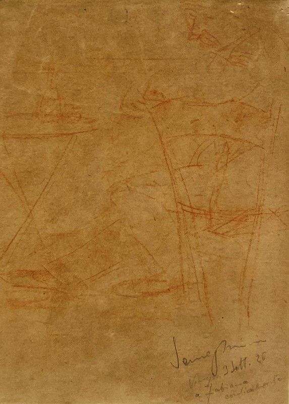 Pio Semeghini - Uomo Seduto al Caffè