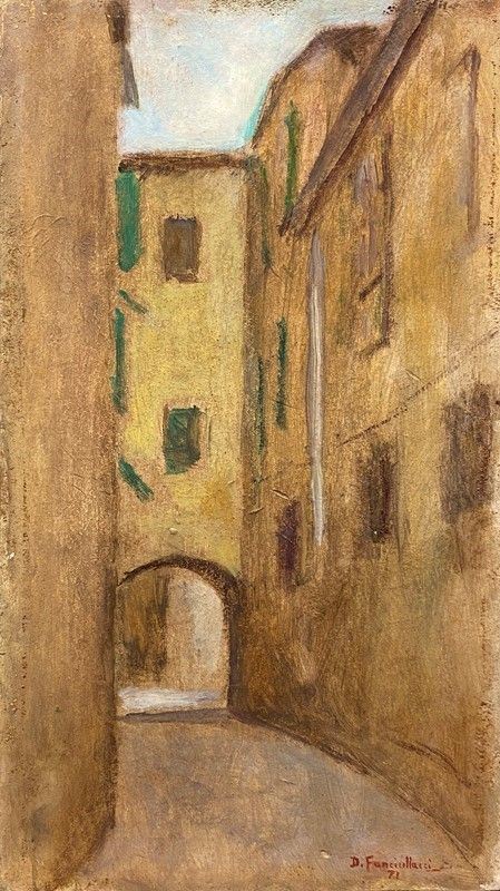 Diego Fanciullacci - View of a Florentine street