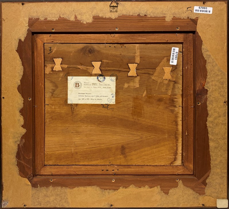 Filippo Palizzi - Interno di Stalla