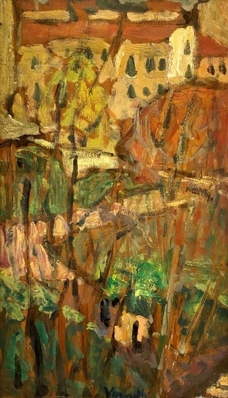 Gianni Vagnetti - Landscape with houses
