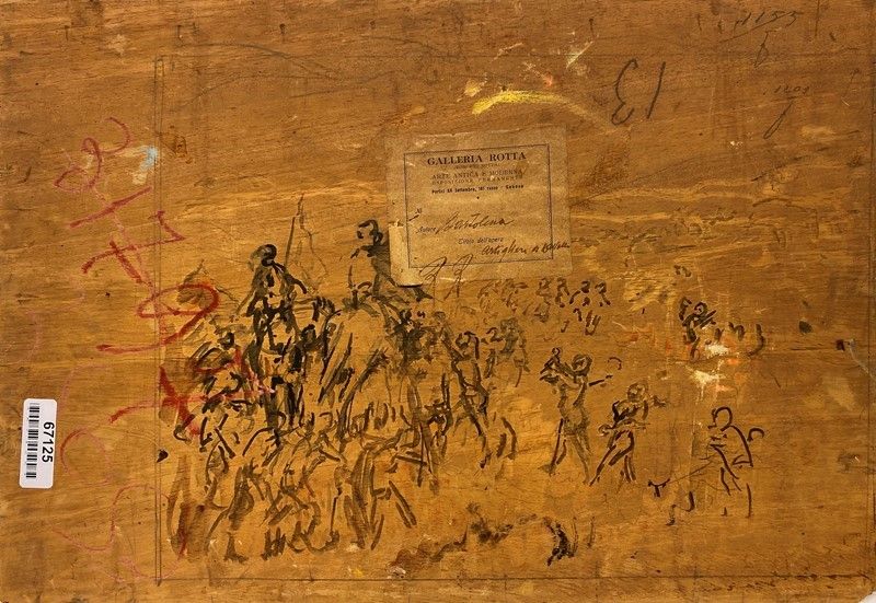 Giovanni Bartolena - Paesaggio con Artigliere a Cavallo