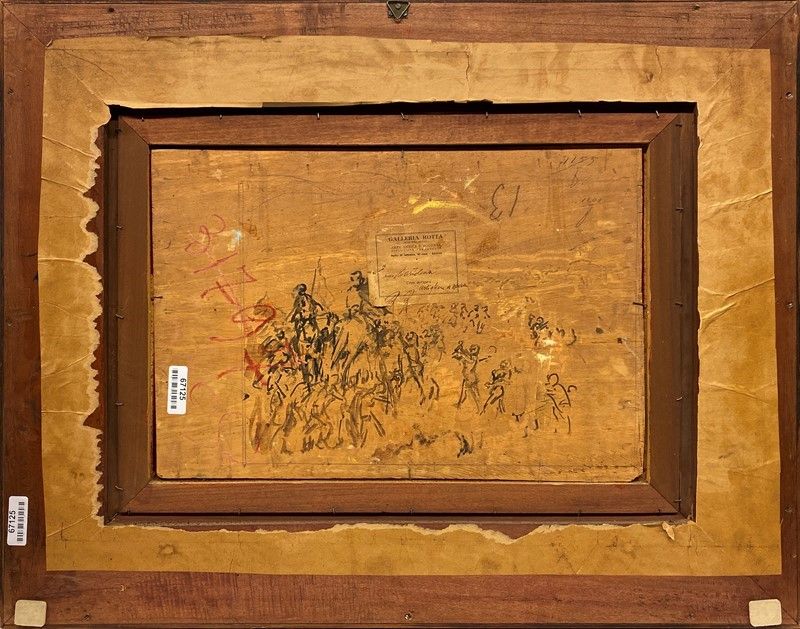 Giovanni Bartolena - Paesaggio con Artigliere a Cavallo