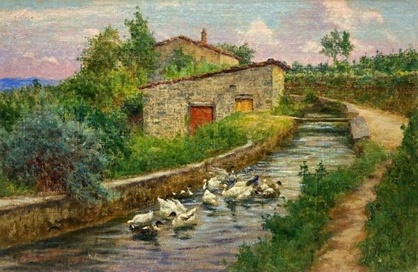Adolfo Tommasi - Gorile con oche
