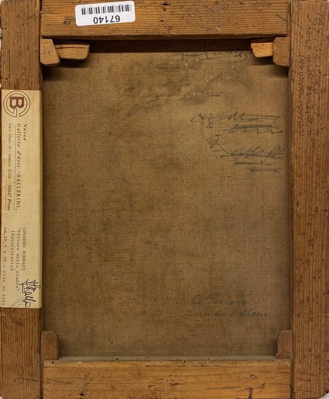 Odoardo Borrani - Pittore nello Studio (autoritratto)