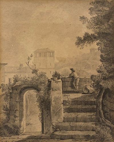 Paesaggio con Ruderi e Figura