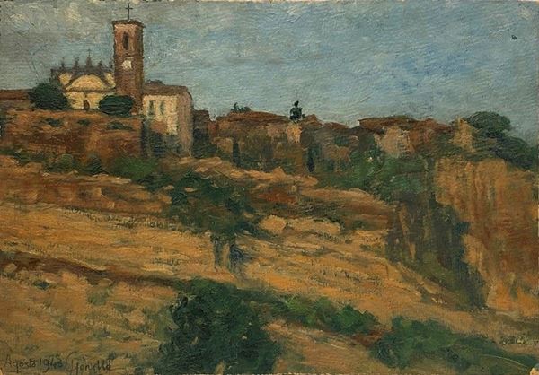Anonimo, XX sec. - Veduta di paese