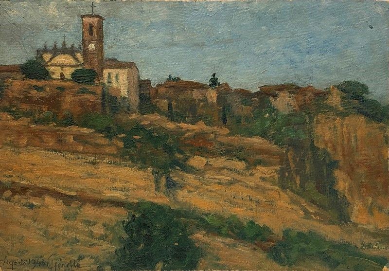 Anonimo, XX Sec. - Veduta di Paese