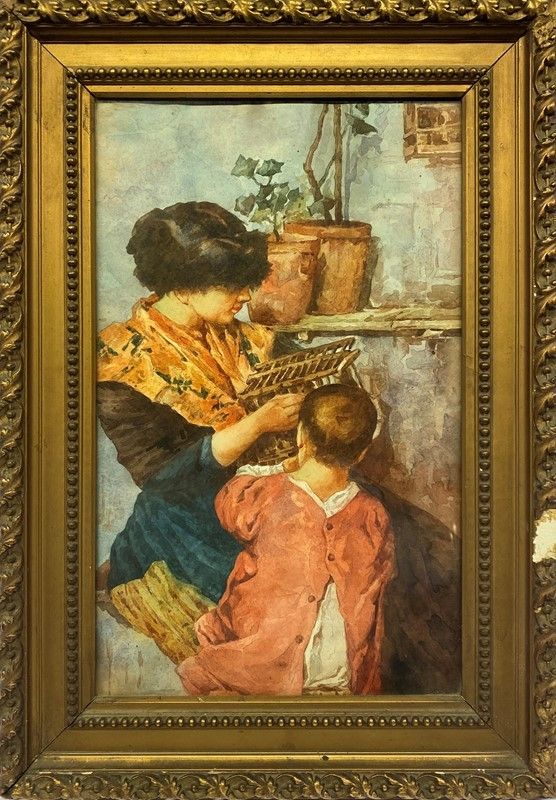 Anonimo, XIX Sec. - Madre e Figlia