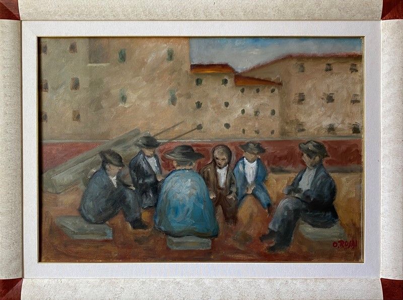 Ottone Rosai - Riposo di Operai