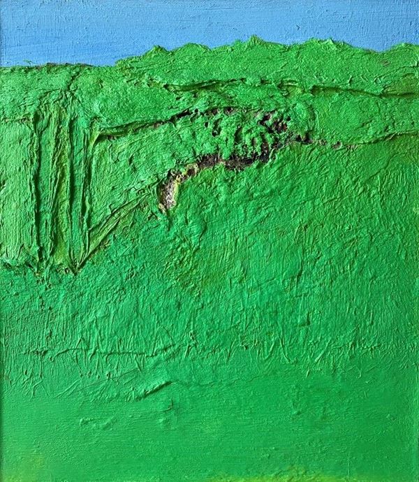 Carlo Mattioli - Paesaggio in collina